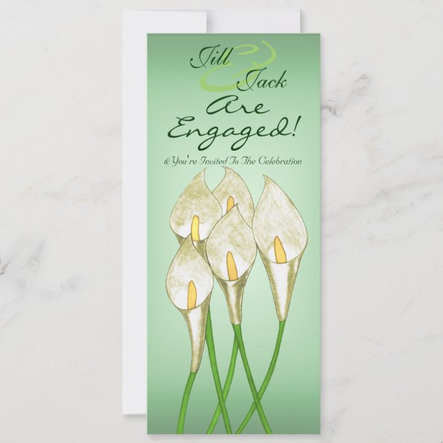 Invitation Calla Lilies (Blanc) (Devant)