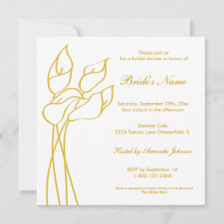 Invitation Calla Lily