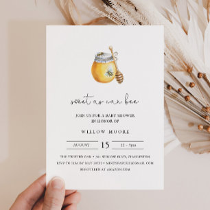 Invitation CALLA sucré comme peut être Baby shower
