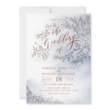 Calligraphie bleu outremer mariage floral rustique