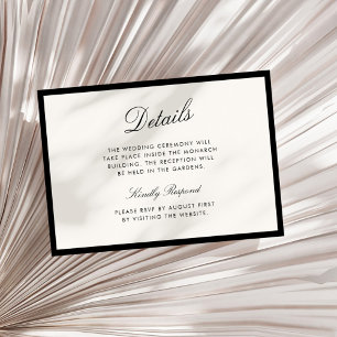 Invitation Calligraphie classique Vieux argent QR Détails du