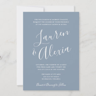 Invitation Calligraphie de script simple moderne Photo de mar