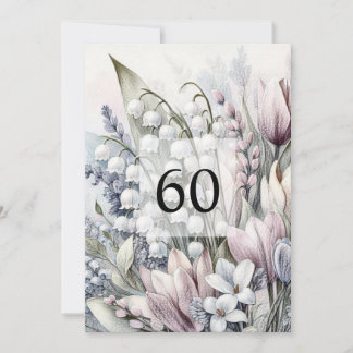 Invitation Calligraphie minimaliste texto anniversaire