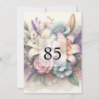 Invitation Calligraphie minimaliste texto anniversaire