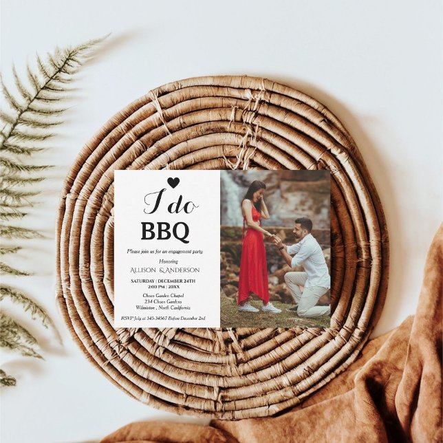 Invitation Calligraphie moderne i do bbq (Créateur téléchargé)