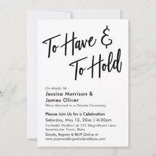 Invitation Calligraphie Moderne Minimaliste Pour Avoir Et Ten