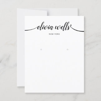 Invitation Calligraphie noir blanc grand écran d'oreille