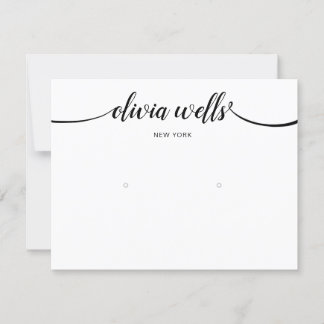 Invitation Calligraphie noir blanc grand écran d'oreille
