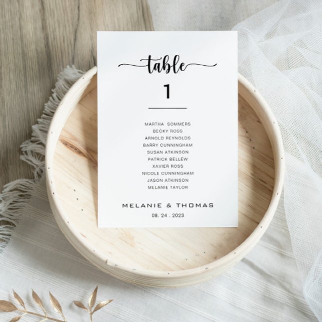 Invitation Calligraphie officielle Tableau numéro 1 Tableau d (Créateur téléchargé)