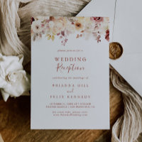Calligraphie Réception de mariage floral gracieuse
