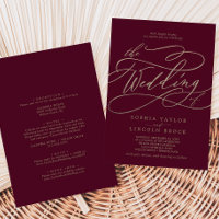 Calligraphie romantique Bourgogne Tout en un Maria