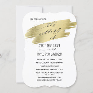 Invitation Calligraphie romantique Mariage d'aquarelle rose