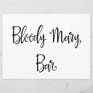 Invitation Calligraphie simple   Bloody Mary signe mariage de
