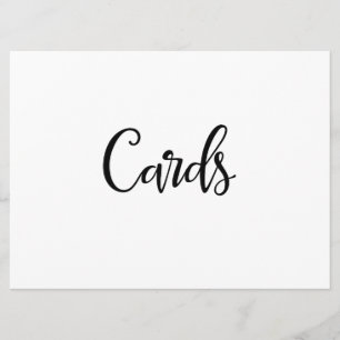 Invitation Calligraphie simple   Panneau Mariage "Cartes"
