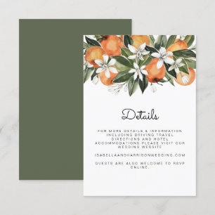 Invitation Calliope - Aquarelle Boîtier Tropical Orange