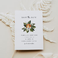 Calliope - Aquarelle Orange Blossoms Date de sauve