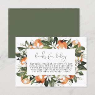Invitation CALLIOPE Little Cutie Livres orange pour Baby Card