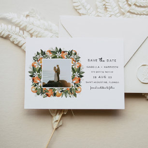 Invitation Calliope - Oranges aquarelles Cadre photo