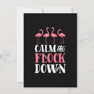 Invitation Calme Le Flock Down T-shirt Flamant rose rose Femm