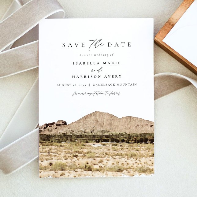 Invitation CAMELBACK MOUNTAIN Phoenix Enregistrer la date (Créateur téléchargé)