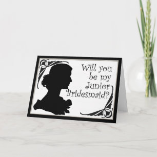 Invitation Cameo sera-tu mon mariage de Bridesmaid junior