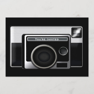 Invitation Caméra de cinéma rétro