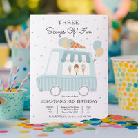 Camion À Crème De Glace Trois Scoops De Fun 3ème A
