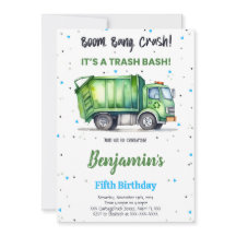 Camion à déchets verts et noirs