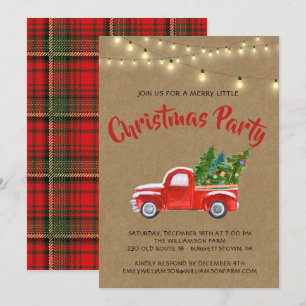Invitation Camion de Noël Fête de Noël