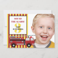 Camion jaune rouge photo de l'enfant 3e anniversai