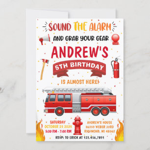 Invitation Camion moderne personnel Anniversaire