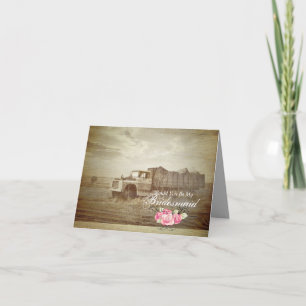 Invitation Camion Pays Ouest Seras-Tu Ma Bridesmaid