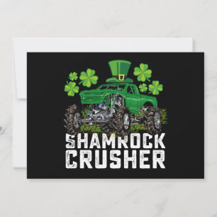 Invitation Camion shamrock Croisher Jour de la Saint Patrick