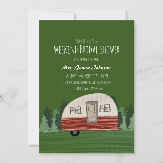 Invitation Camionneur enterrement de vie de jeune fille monta (Devant)