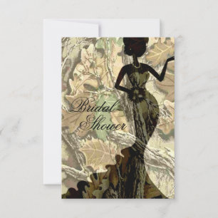 Invitation Camo Elegant Bridal Pink