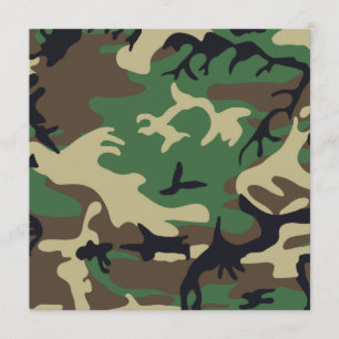 Invitation Camouflage militaire