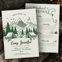 Camp Bach Camping Green 3 jours de Bachelorette Pa