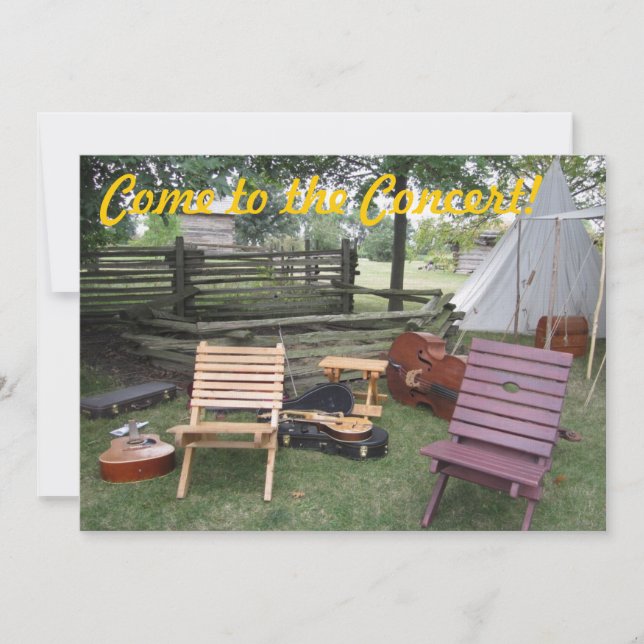 Invitation Camp de musique de musique "Venez au concert!"  (Devant)