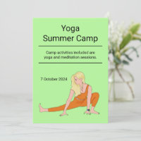 Camp de retraite de classe personnalisée de yoga s