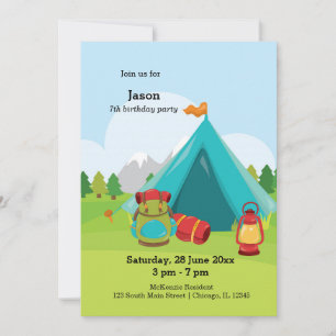 Invitation Camp d'été