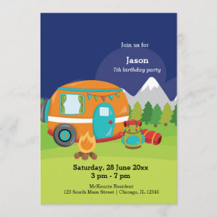 Invitation Camp d'été