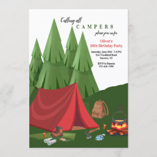 Invitation Camp Out