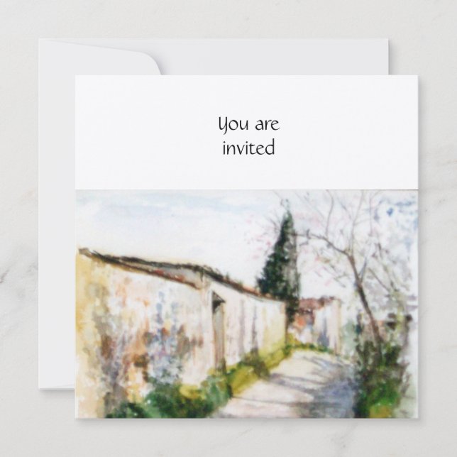 Invitation CAMPAGNE DU champagne TOSCANE (Devant)