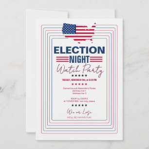 Invitation Campagne électorale Soirée électorale