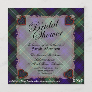 Invitation Campbell de Cawdor tartan Plaid - Douche nuptiale