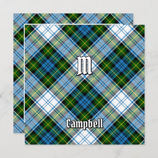 Invitation Campbell Dress Tartan (Devant / Derrière)