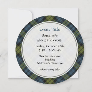Invitation Campbell Tartan