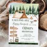 Invitation Camping Bonfire Campfire S'mores Outdoor Anniversa<br><div class="desc">Personnalisez cette formidable invitation de fête d'anniversaire de camping avec votre propre libellé facilement et rapidement. Cliquez simplement sur le bouton Modifier à l'aide des outils de conception pour modifier le texte, le libellé, le style de police, la taille de police, la couleur de police et ajouter ou supprimer du...</div>