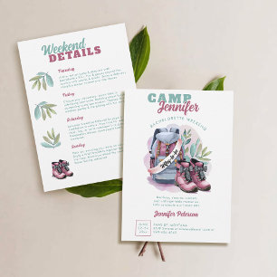 Invitation Camping Camping Camping Camp Wifey Bachelorette