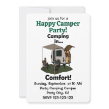 Camping en camping-car en forme de larme dans le c